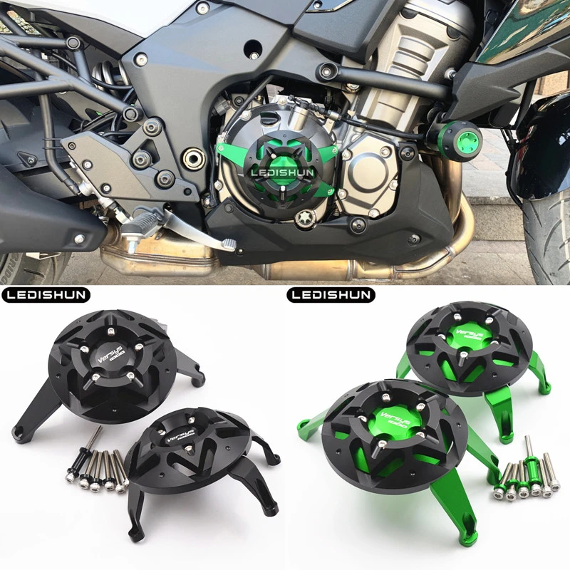 Protector de carenado para motocicleta kawasaki, cubierta protectora de motor, deslizadores, almohadilla de versys 1000|Cubiertas y ornamentales| - AliExpress