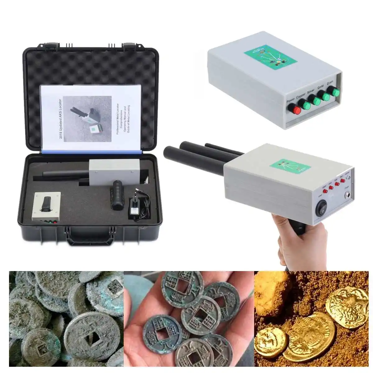 

Newest Metal Detector Professtional Underground Gold Silver Detectors Treasure Hunter Tracker Seeker Metal Detector