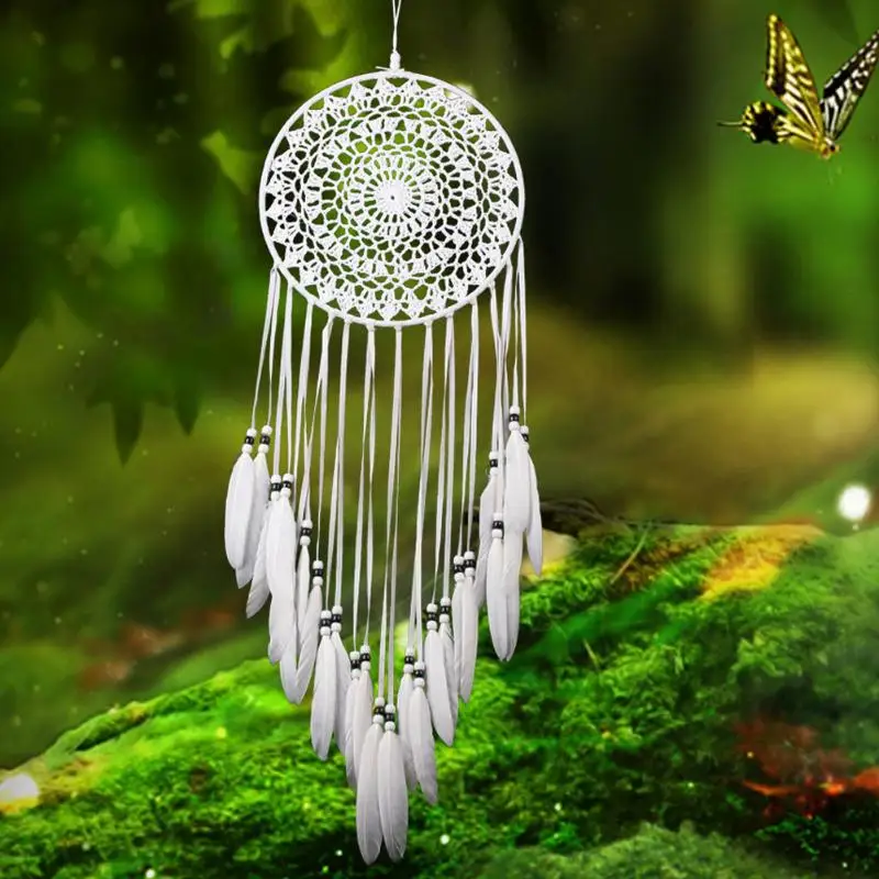 1 шт. ручной работы кружева Ловец снов Windchimes с индийским стиль автомобиля
