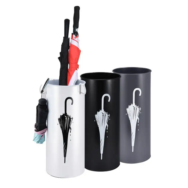 Household Iron Round Umbrella Stand Moisture Storage Bucket Umbrella