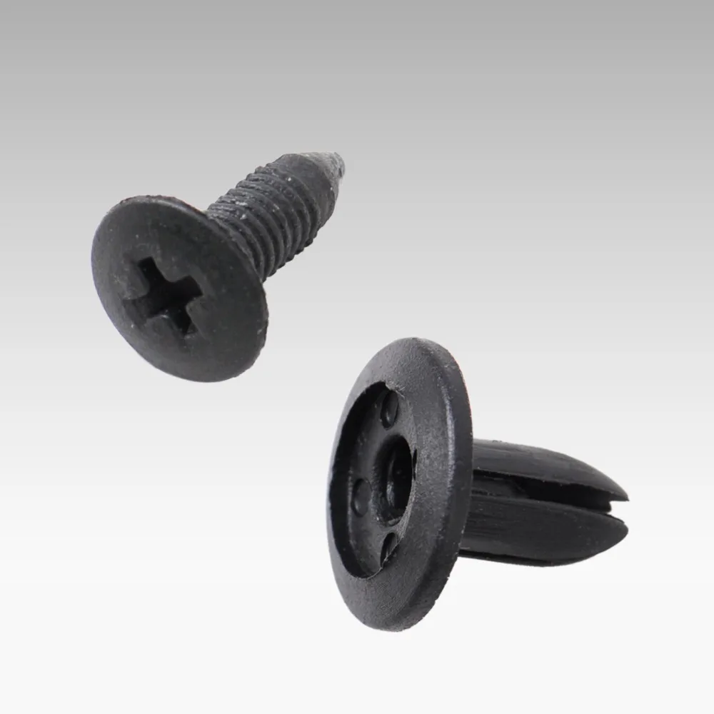 50 шт. черные пластиковые заклепки для крепления винтов Mazda 323 626 329 Toyota 4runner MR2 Tercel
