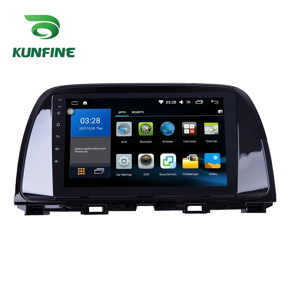 Octa Core 1024*600 Android 10 0 автомобильный DVD GPS навигатор плеер Deckless стерео для Mazda ATENZA 2013 2016