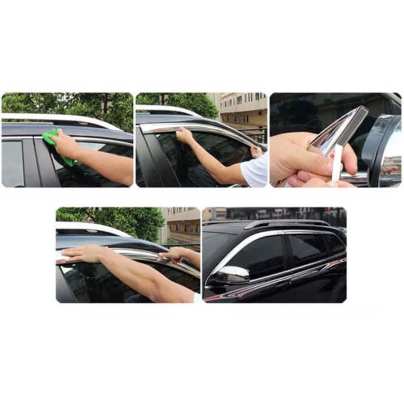 1 комплект хромированные вентиляционные козырьки для Kia Carnival 2015 2019|Навесы и