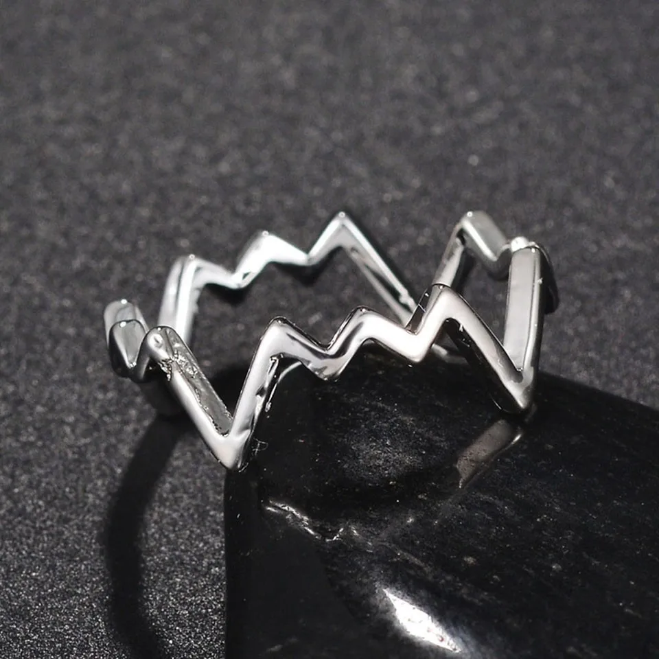 

Wholesale Women Irregular Rings Adjustable Stainless Steel Rings Anniversary Rings Jewelry For Women Gifts