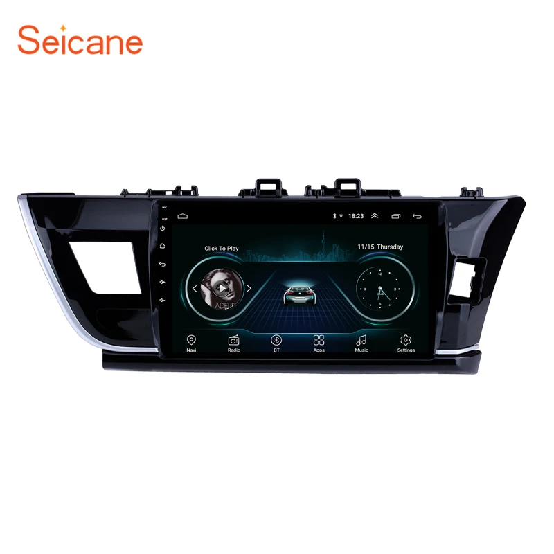 Seicane 10 1 дюймов HD сенсорный радио GPS навигационная система для 2014 Toyota Corolla RHD Bluetooth