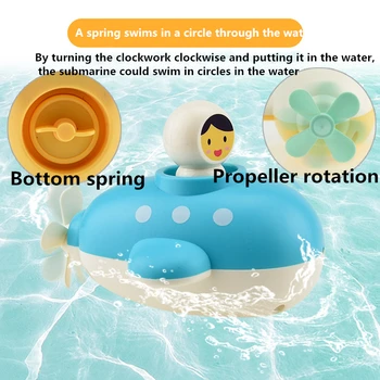 

Baby Bath Toy Baby Play Water Shake Sound Same As Clockwork Submarine Boy Girl Child Play Water Toy