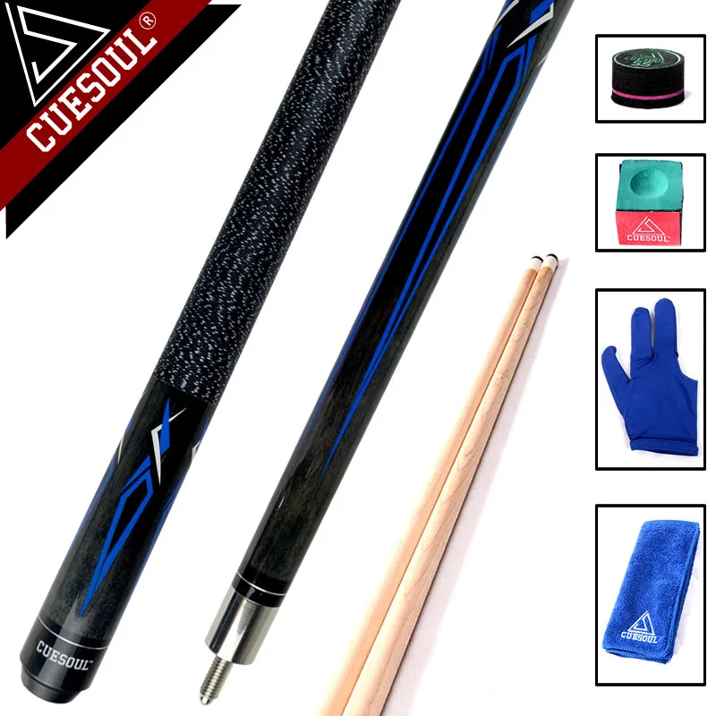 CUESOUL Billiard Pool Cue Stick With 11.5mm/12.75mm Cue Tip Snooker Cue