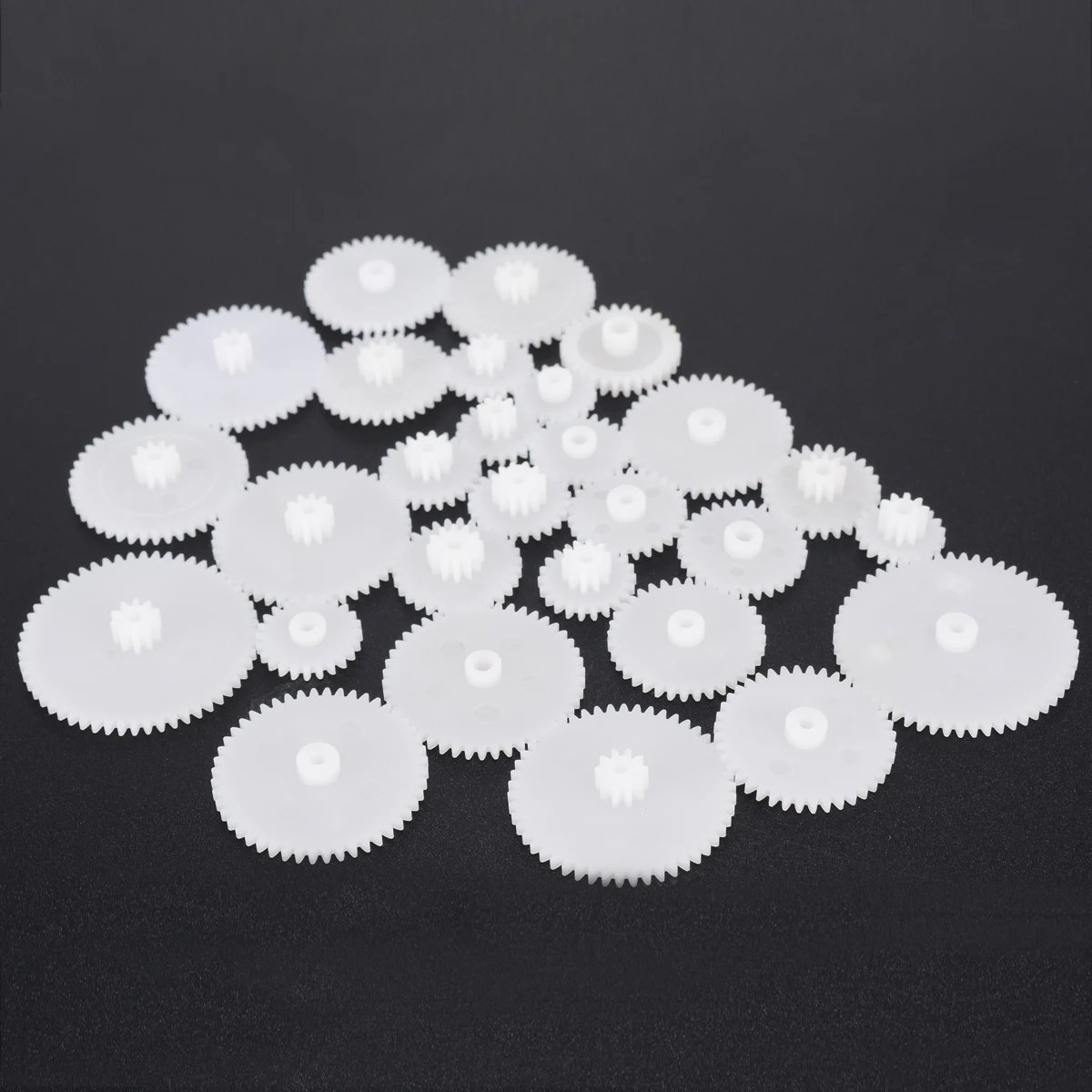 

64 Kinds Plastic Shaft Single Double Layer Crown Worm Gears M0.5 for Robot DIY Toy Accessories