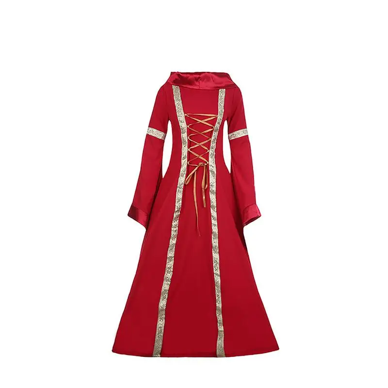 Classical Renaissance Medieval Central European Style Luxuries Female Cosplay Costumes Party Dress Femme Vestidos Size S-2XL