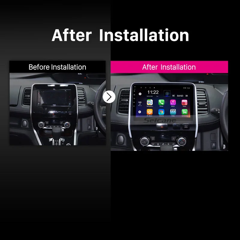 Sale Seicane 10.1 inch Car Radio For 2016 2017 2018 Nissan Serena HD Touchscreen Android 8.1/9.0 Head unit GPS Navi AUX Rear camera 5