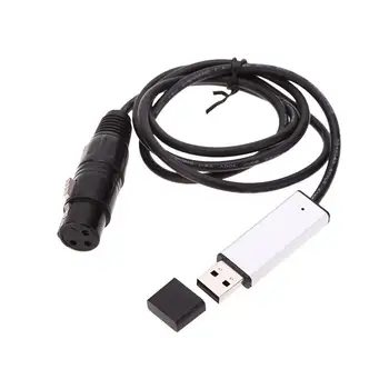 

Hot DMX512 USB to DMX Interface Adapter PC LED Stage Lighting Controller