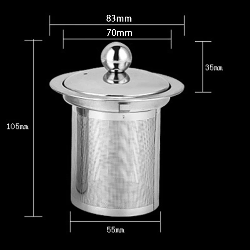 Многоразовый сетчатый ситечко для заварки чая из нержавеющей стали ситечко для металлической чашки ситечко для рассыпчатого чайника фильтр с крышкой сито кухонные принадлежности