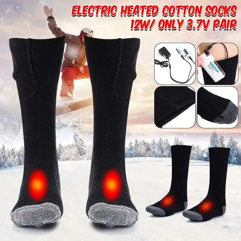 

Charging Electric Heated Socks Feet Warmer Ice Fishing Foot Boot Warm Heating Men Women 3.7V Winter Use Adjusted Temperature