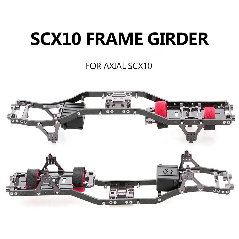 

SCX10 RC Crawler Frame Girder Carbon Graphite Chassis Frame Rails for 1/10 Axial SCX10 Truck Off-road Car Parts