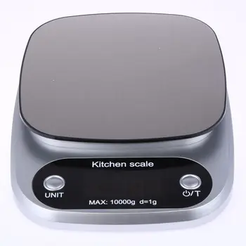 

Scales Food Baking Weight Digital LCD Electronic Weighing Scale 10kg(silver)
