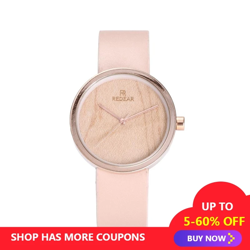 Simple Women's Watch Casual Rose Gold Shell Wood Watch Elegant Fashion Quartz Wristwatches Free Shipping Sale Simple Women's Watch Casual Rose Gold Shell Wood Watch Elegant Fashion Quartz Wristwatches Free Shipping Sale