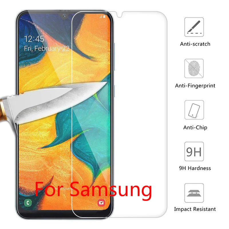 

For Samsung M30 M20 M10 A10 A20 A40 Clear Tempered Glass Film For Galaxy A9 2018 A30 A50 A9 Star Lite A9S A750 Screen Protector