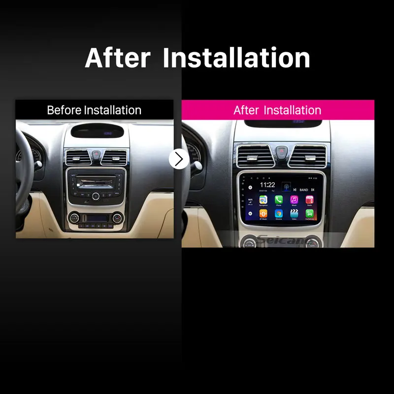 Seicane 9 &quotAndroid 8 1 Автомобильный мультимедийный плеер для 2012 2013 2014 Geely Emgrand EC7 GPS Navi