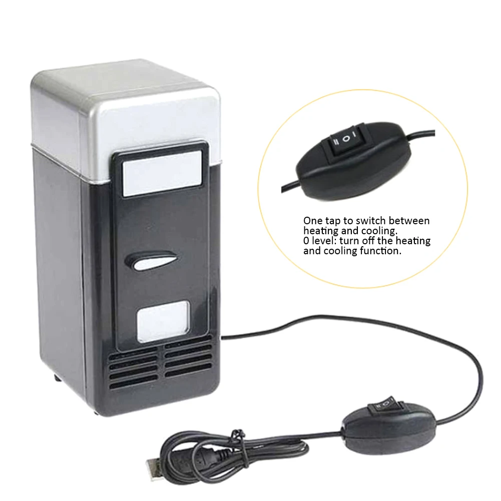 Desktop Mini Fridge USB Gadget Beverage Cans Cooler Warmer Refrigerator With Internal LED Light Car Use Mini Fridge Desktop Mini Fridge USB Gadget Beverage Cans Cooler Warmer Refrigerator With Internal LED Light Car Use Mini Fridge