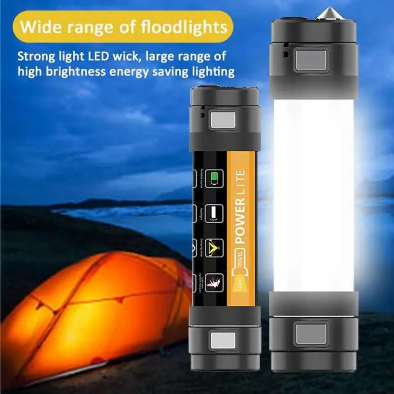 

6-in-1 Outdoor Anti-mosquito Lamp Waterproof Emergency Rescue Warning Light Self-help Portable Flashlight For Camping Hiking