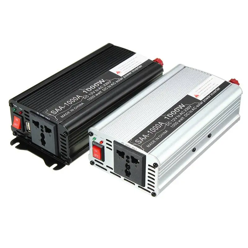 

2000W Inverter 12V 220V 1000W Auto Modified Sine Wave Voltage Transformer Solar Power Inverter Converter Car Charge USB