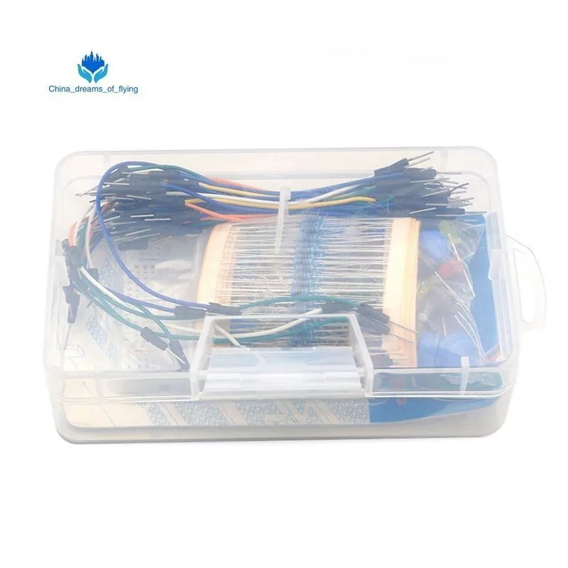 

TZT Starter Kit for arduino Resistor /LED / Capacitor / Jumper Wires / Breadboard resistor Kit with Retail Box