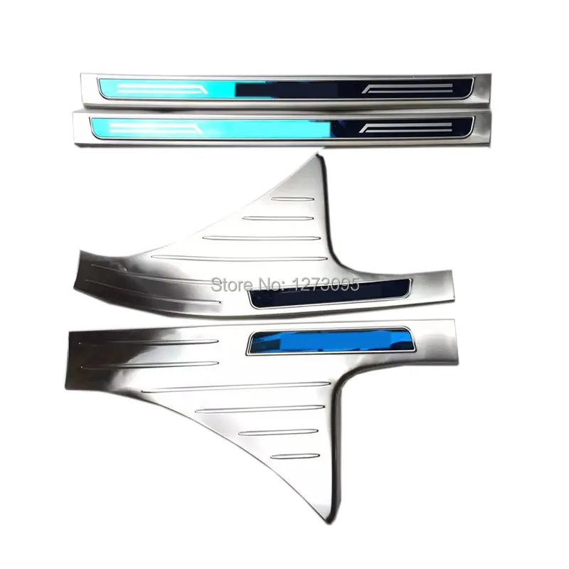 

For Honda Civic 2016-2019 Stainless Interior Scuff Plate Door Sill Protector Trim Kick Guard Pedal Step Cover Car Accessories