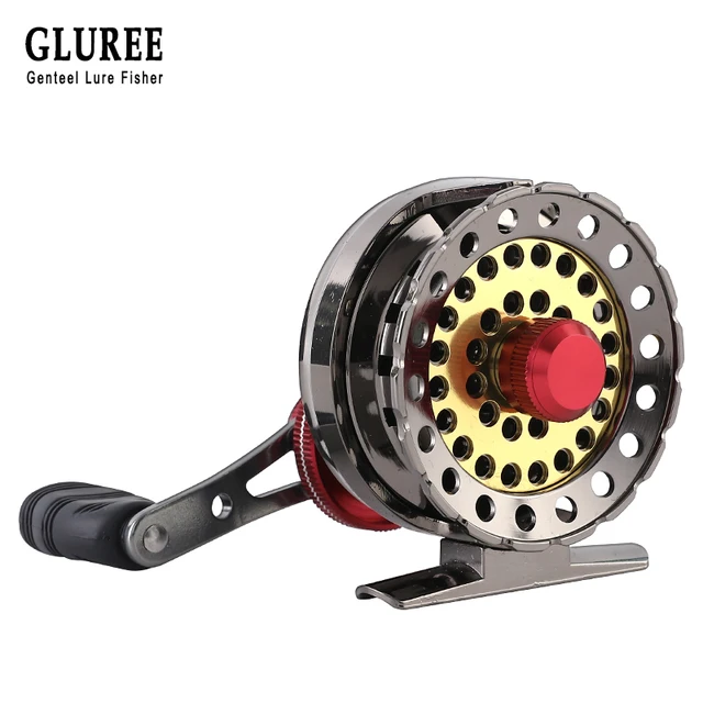 Best Offers GLUREE Full Metal Fishing Rafts Fly Fishing Reel 6+1BB 2.6:1 Left/Right Hand Bait Casting Fresh/Saltwater Reel Ice Front Wheel