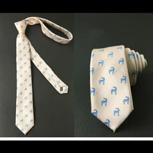 Для мужчин и женщин узкая версия галстук корейской версии 6 см Британский галстук животных Мода повседневное студентов колледжа ветер