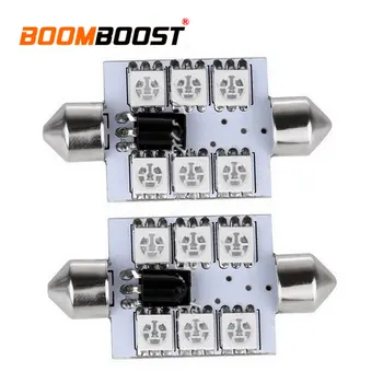 

5050 SMD Car LED Dome Reading Light DC12V Car double pointed light 41mm Festoon light 6 LED Bulb