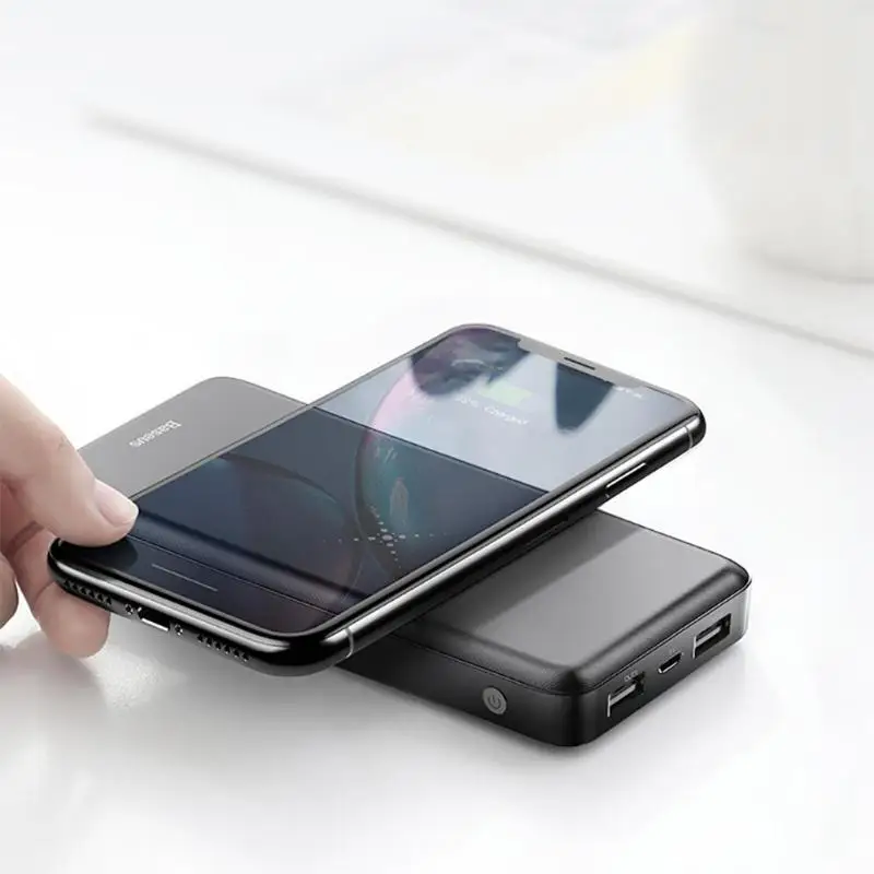 Baseus M36 Phone Wireless Charger Dual USB 1000mAh Power Bank External Battery for iphone for xiaomi Mobile Phone Power Bank Baseus M36 Phone Wireless Charger Dual USB 1000mAh Power Bank External Battery for iphone for xiaomi Mobile Phone Power Bank