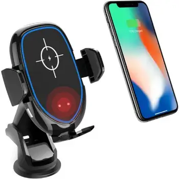 Qi Wireless Charger Car Mount Automatic Clamping Qi Wireless Car Charger  Receiver Mount for iPhone  Android r20