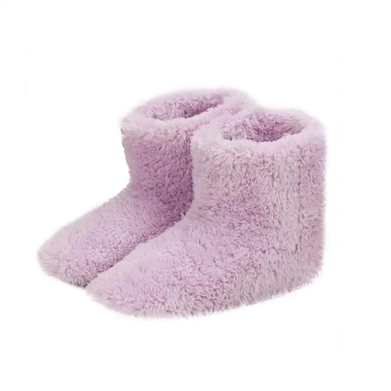 

USB Electric Warm Shoes Heating Shoes Warm Foot Supplies Couple Warm Shoes Plush USB Shoes