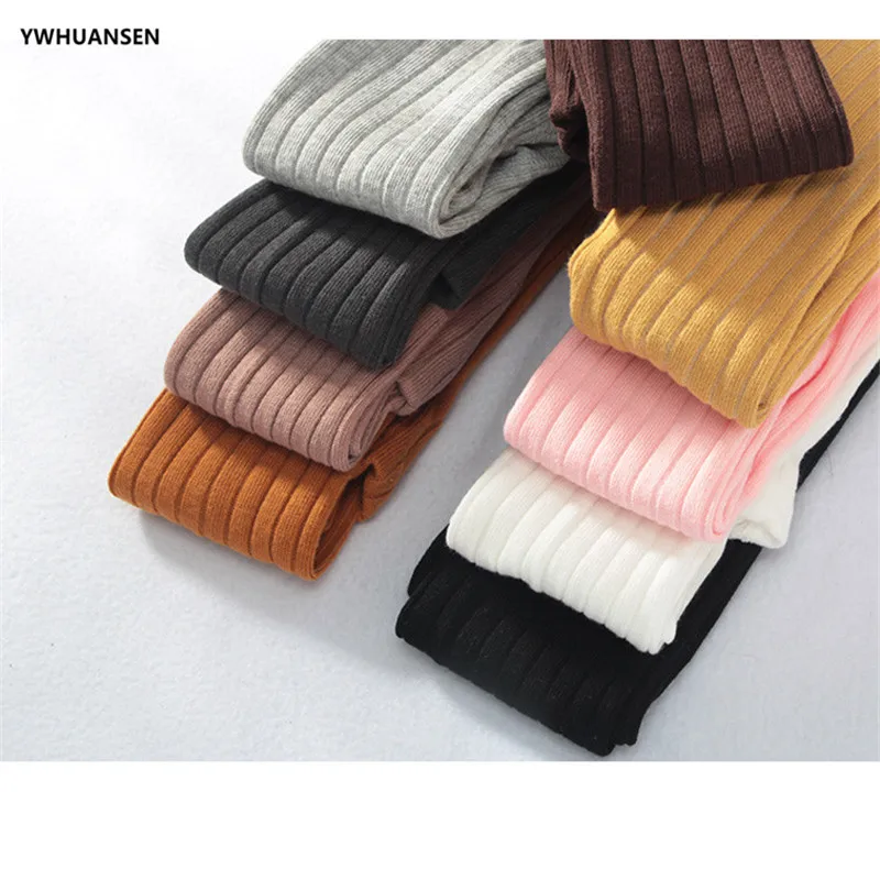 0-6T Spring Autumn Striped Leggings Toddler Girl Cotton Infant Newborn Kids Knitted Skinny Pants