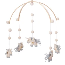 Buy Baby Rattles Cute Cartoon Mobile For Baby Crib Wooden Felt Baby Toy For Newborns Wind Bell Baby Room Decoration Photography Prop Free Shipping