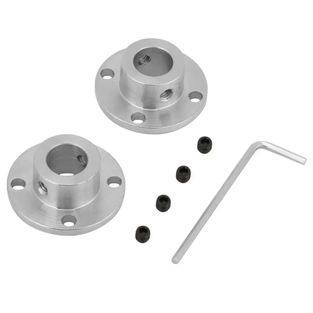 2pcs M4 Rigid Flange Coupler Motor Coupling Connector Motor Guide Shaft Coupler Installation Tools Set 12mm ID x 18mm OD for Couple Electric Motors 2pcs M4 Rigid Flange Coupler Motor Coupling Connector Motor Guide Shaft Coupler Installation Tools Set 12mm ID x 18mm OD for Couple Electric Motors