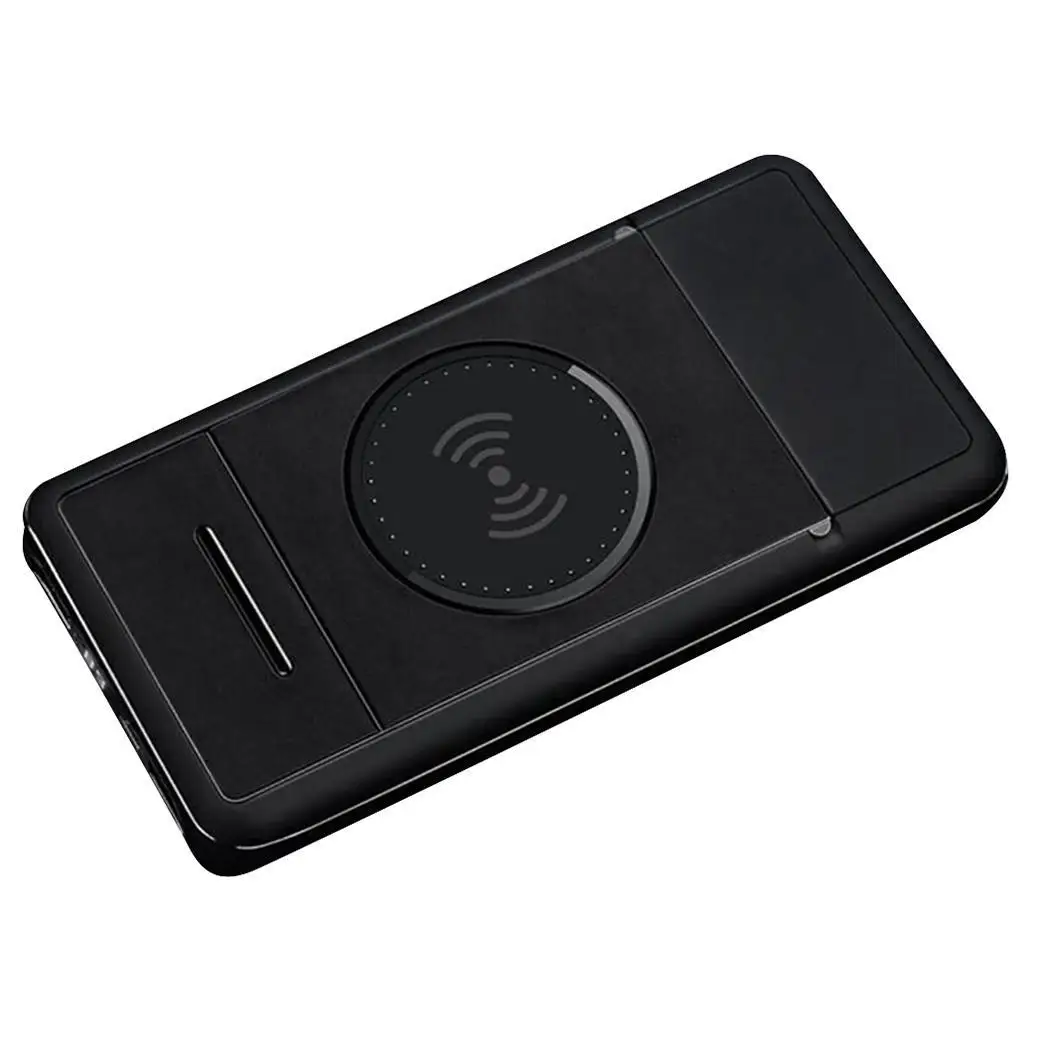 Orange Plastic Power Digital Bank Gray Stand Quick Display Black Charger 10000mAh With Charge Qi Wireless Orange Plastic Power Digital Bank Gray Stand Quick Display Black Charger 10000mAh With Charge Qi Wireless