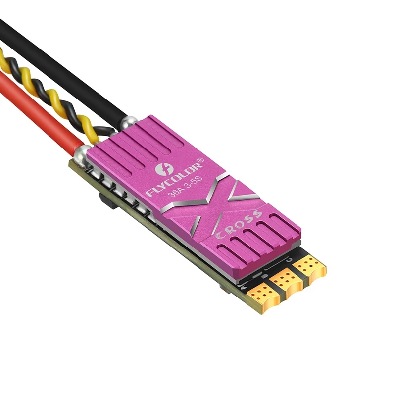 

Flycolor X-Cross 36A BLheli_32 32Bit 3-5S Brushless ESC DShot1200 w/ Telemetry For RC Drone Spare Parts Accessories