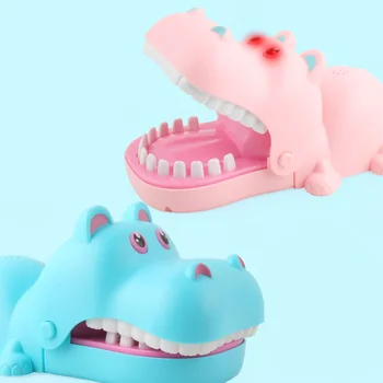 

Hippo Biting Finger Game Press Hippo Tooth Game Toy for Kids Party YJS Dropship