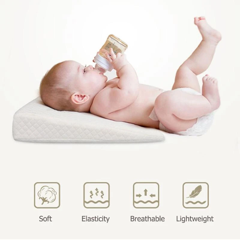 Coussin Anti Crachie De Bebe Coussin De Sommeil De Bebe Coussin De Lait Triangle Pente Amovible Lavable Pour Lit A Bebe Positionnement Mousse A Memoire De Forme Aliexpress