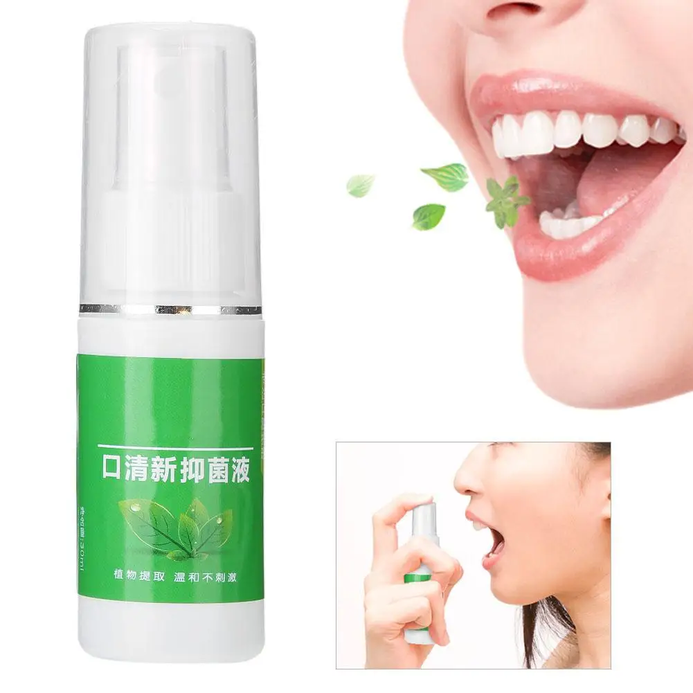 

30g Mint Bad Odor Halitosis Treatment Spray Clean Mouth Oral Care Spray Oral Hygiene Teeth Whitening Breath Freshener Oral Spray