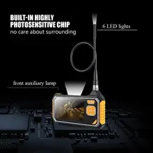 Эндоскопа камера ЖК дисплей цвет экран 8 мм 1080 P Ручной эндоскоп камера промышленного наблюдения с 6 светодиодов