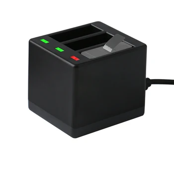 

Action Camera 3-Channel Battery Charger with USB Cable Support Rapid Charge for GoPro Hero 5/6/7 Hero 2018 Black