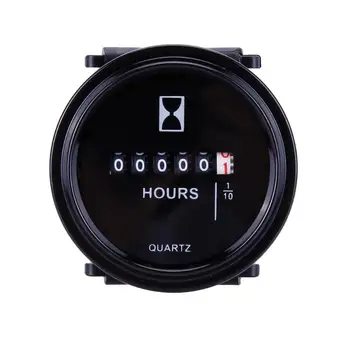 

12v 24v 36v Waterproof Mini Hour Meter Marine Boat Engine 2" Round Gauge Car Trucks Mechanical Hour Meter Counter Timer New