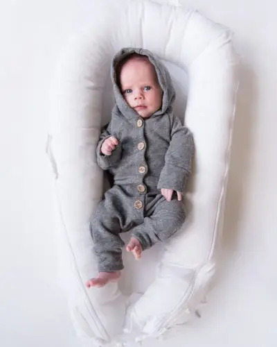 

2019 Brand New Cute Newborn Toddler Kids Baby Boy Girls Infant Romper Hooded Jumpsuit Long Sleeve Outfits Solid Warm Clothes