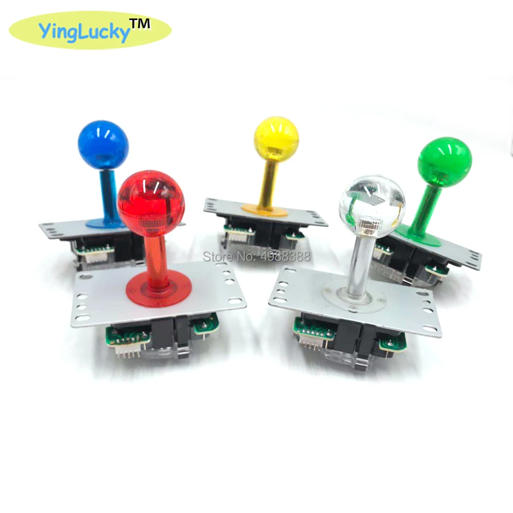 Yinglucky аркадный джойстик 4/8 5 контактный DIY игровой с красным шариком Боевая палка
