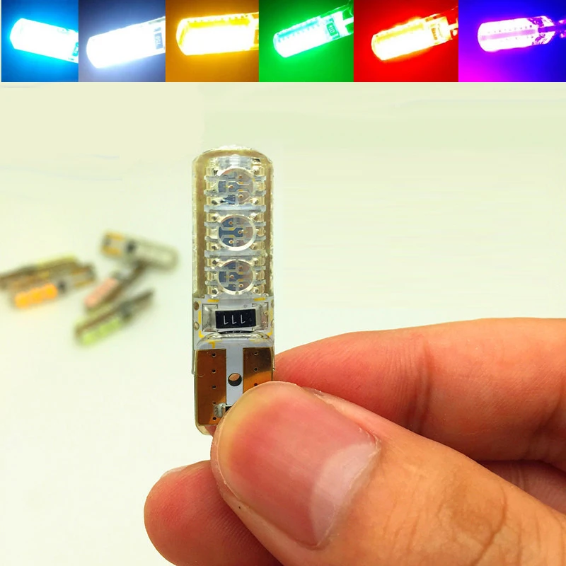 

Skuer Hight Quality Waterproof Car W5W LED Bulb 18x3014 SMD For Side Marker License plate Silica gel Bulb 6000K
