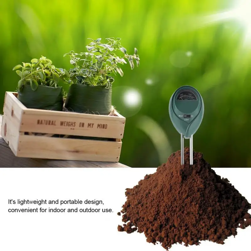 

3 in 1 Moisture Sensor Meter Soil Water Monitor Hydrometer Farming Plant Flowers Garden