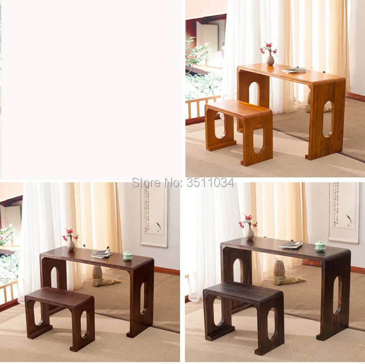 110x40x68cm Wood Piano Table Stool Set Rectangle Asian Antique Furniture Living Room Oriental Japanese/Chinese Tea Table Design