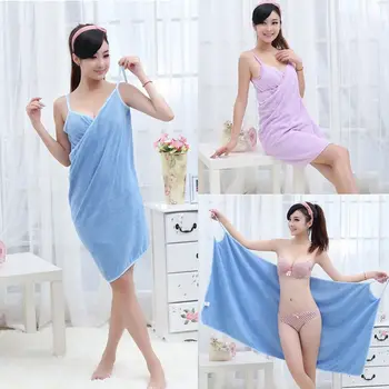 

Microfiber Soft Bath Towel Fashion Women Sexy Wearable Quick Dry Magic Bathing Beach Spa Bathrobes Wash Clothing Beach Dresses